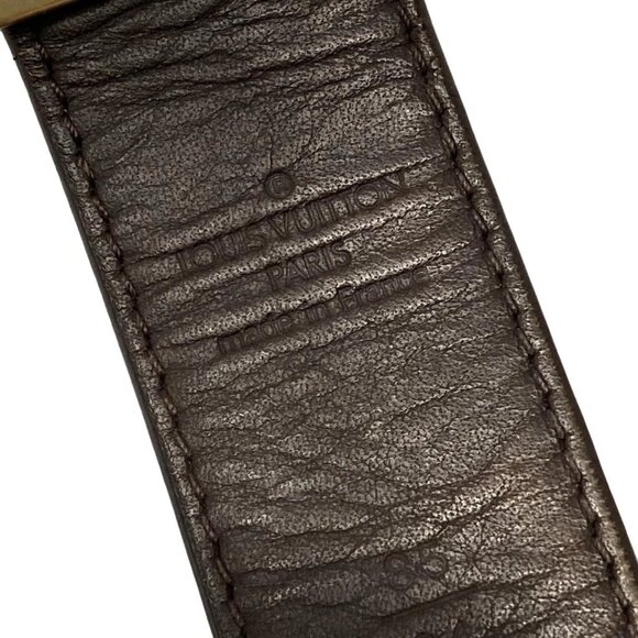 LOUIS VUITTON Santure LVPARIS Damier Ebene Damier Unconfirmed Belt 261-031425 - Picture 5 of 5
